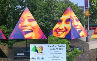 Somrod Pyramid Smiles Art Shapes Stamford